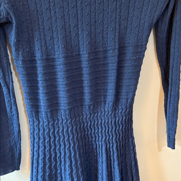 Roz & Ali Navy Long Sleeve Sweater Dress Size XL - Picture 6 of 6